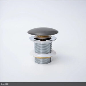 Изображение товара Донный клапан для раковины Gid Minucia Dgm100 74408K, без перелива, Clik-Clak, оружейная сталь