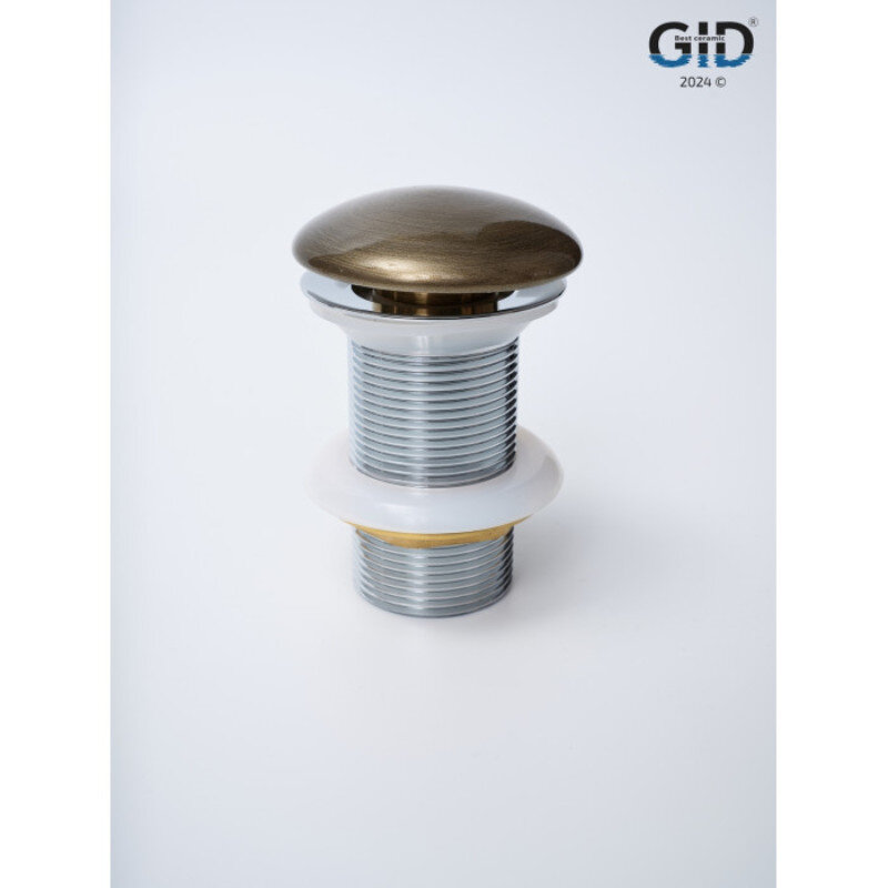 Изображение товара Донный клапан для раковины Gid Minucia Bzk100 бронза click clack Испания