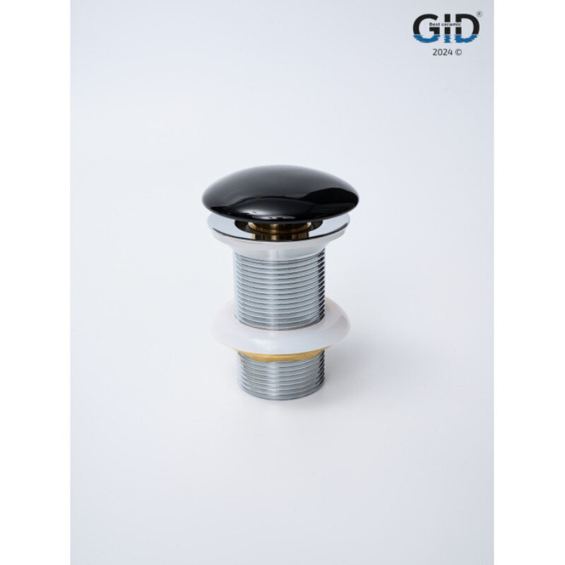 Изображение товара Донный клапан для раковины Gid Minucia Bl100 72201K, без перелива, Clik-Clak, черный Изображение товара Донный клапан для раковины Gid Minucia Bl100 72201K, без перелива, Clik-Clak, черный