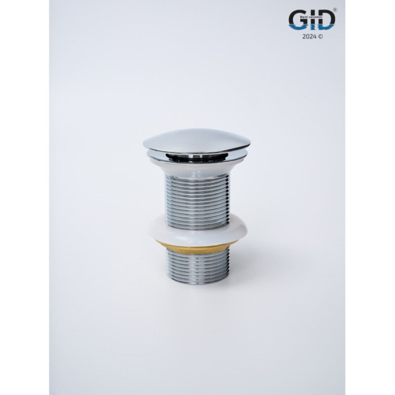 Изображение товара Донный клапан для раковины Gid Minucia Ch100 73302K хром с механизмом click-clack