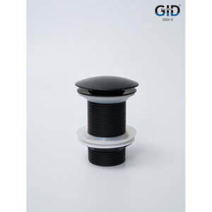 Изображение товара Донный клапан для раковины Gid Minucia G-55BM 76602K, без перелива, Clik-Clak, черный матовый