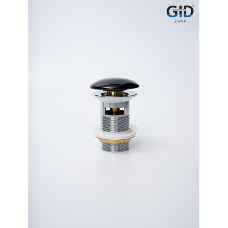 Изображение товара Донный клапан для раковины Gid Minucia Bl100-1 72202K с переливом черный