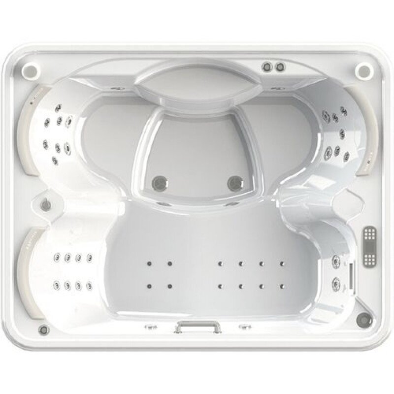 Изображение товара Гидромассажная ванна Радомир DeLuxe Silver 1-30-0-0-0-0531Б, 214 x 168 см, рама-подставка, система слива, подголовники в комплекте, цвет белый