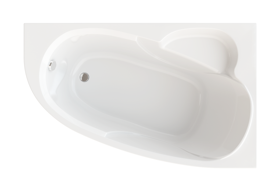 Изображение товара Ванна акриловая Triton Николь 160х100 см асимметричная встраиваемая белая