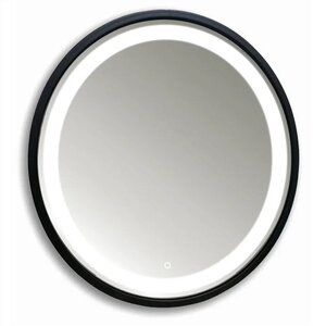 Изображение товара Зеркало Silver Mirrors Манхэттен-лофт LED-00002428, 77 см,  с LED-подсветка, сенсор, рама пластик, цвет черный