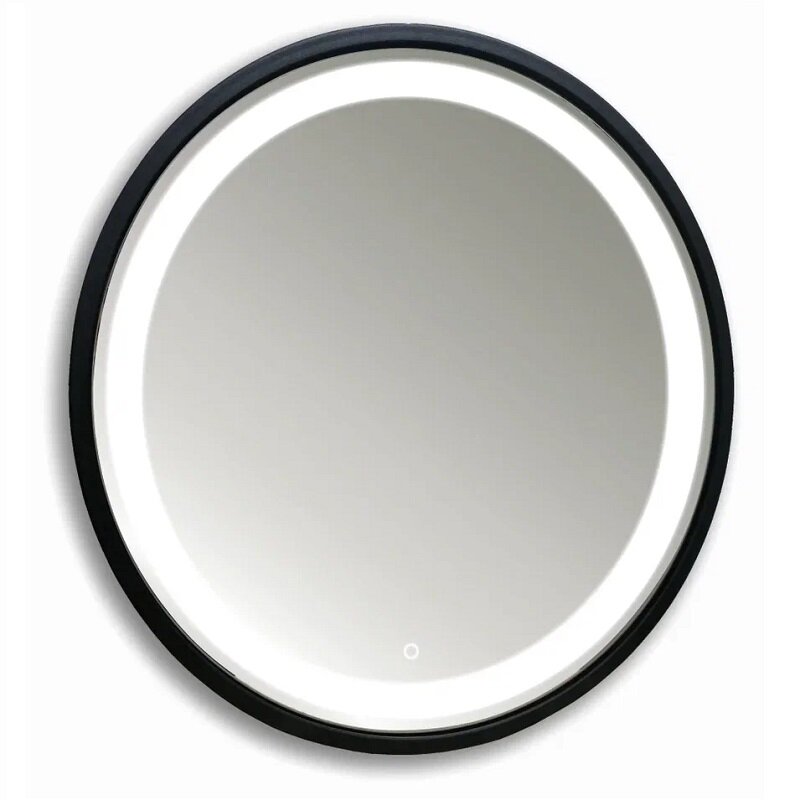 Изображение товара Зеркало Silver Mirrors Манхэттен-лофт LED-00002428, 77 см,  с LED-подсветка, сенсор, рама пластик, цвет черный