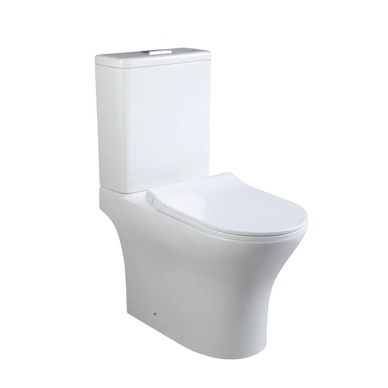 Изображение товара Напольный безободковый унитаз SantiLine SL-5044 с торнадо и микролифтом белый