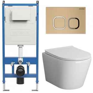 Изображение товара Комплект Grossman Cosmo 97.4478S.02.310 с безободковым унитазом GR-4478S