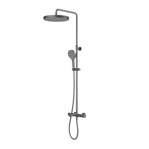 Изображение товара Душевая система Iddis Duna DUNGMSTi06 термостатическая, с изливом, цвет графит матовый