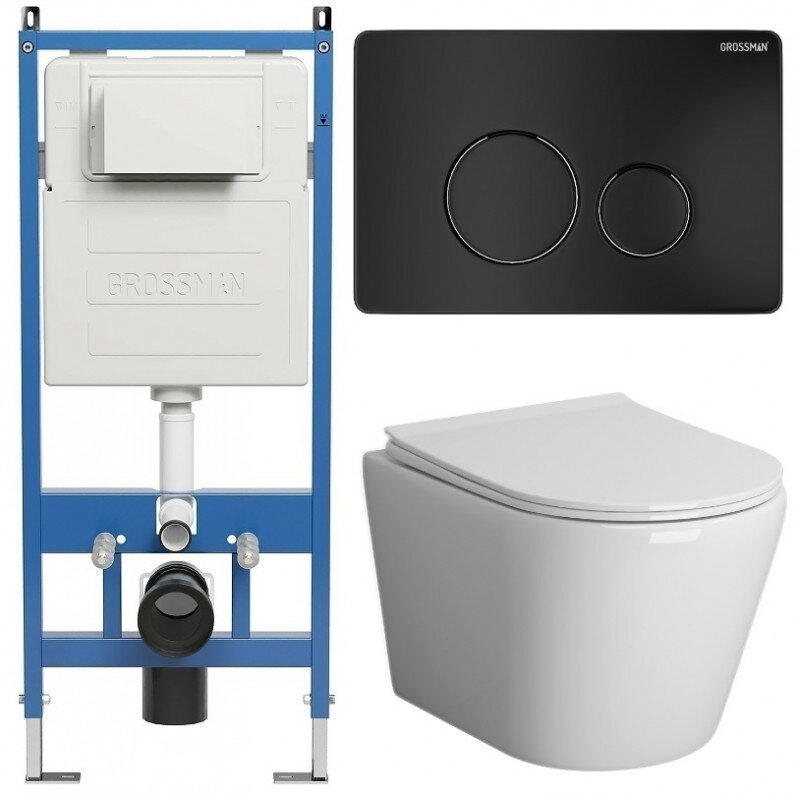 Изображение товара Комплект Grossman Style 97.4478S.05.21M с унитазом и инсталляцией