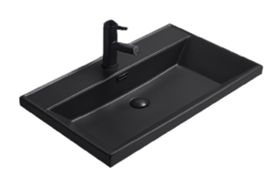 Изображение товара Раковина Gid Integrado Bm5560s 72205, 61 см, фаянс, черная матовая 