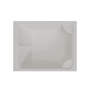 Изображение товара Минибассейн Радомир Римини Silver 1-30-0-0-0-047Б, 190 х 150 см, рама-подставка, слив-перелив автомат с сеточкой хром в комплекте, цвет белый