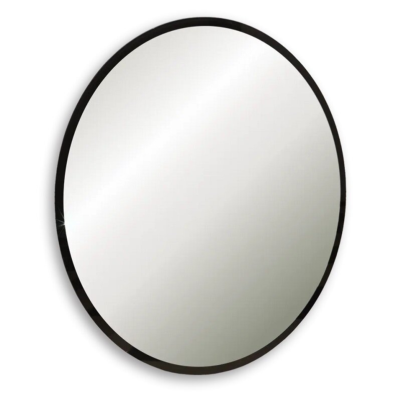Изображение товара Зеркало Silver Mirrors Ренуар 60 см круговое черное матовое стекло