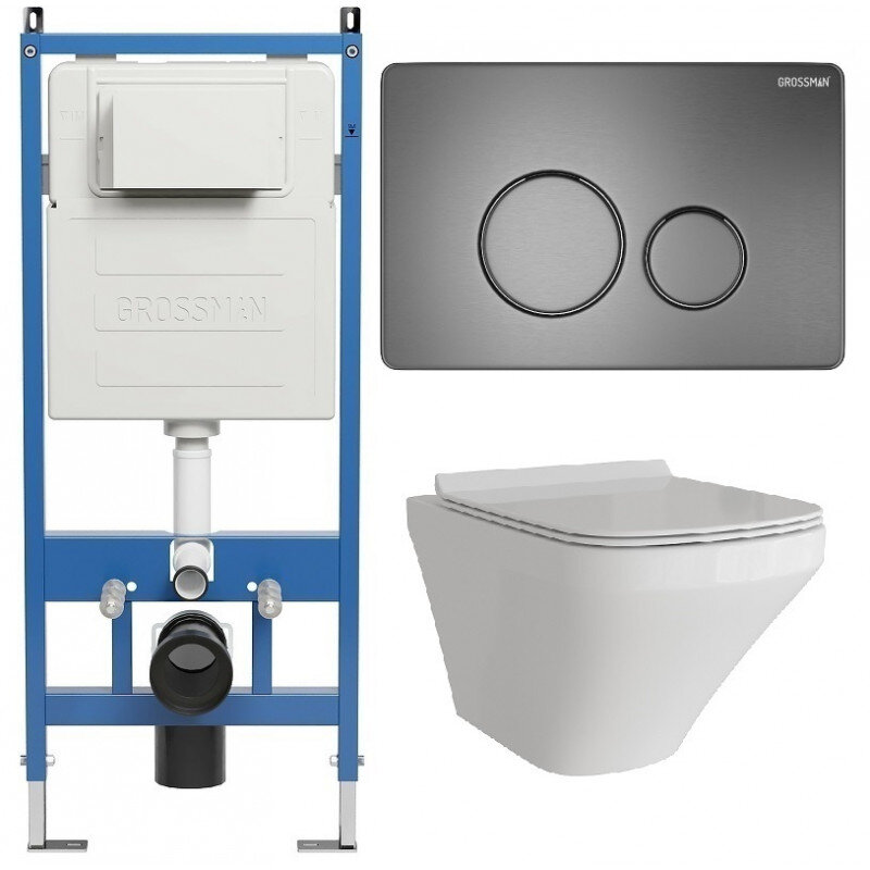 Изображение товара Комплект Grossman Style 97.4440S.05.42M с безободковым унитазом