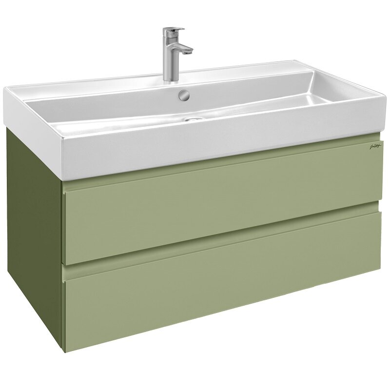 Изображение товара Тумба под раковину Jacob Delafon Madeleine EB1318-JSH, 100 см, шалфей матовый Изображение товара Тумба под раковину Jacob Delafon Madeleine EB1318-JSH, 100 см, шалфей матовый