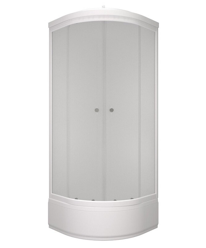 Изображение товара Душевая кабина Triton Ультра с крышей 80x80 см, вельвет стекло, белый профиль