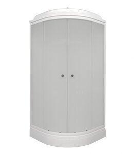 Изображение товара Душевая кабина Triton Стандарт Щ0000063054, 90 x 90 см, поддон низкий А, стекло Вельвет, профиль белый