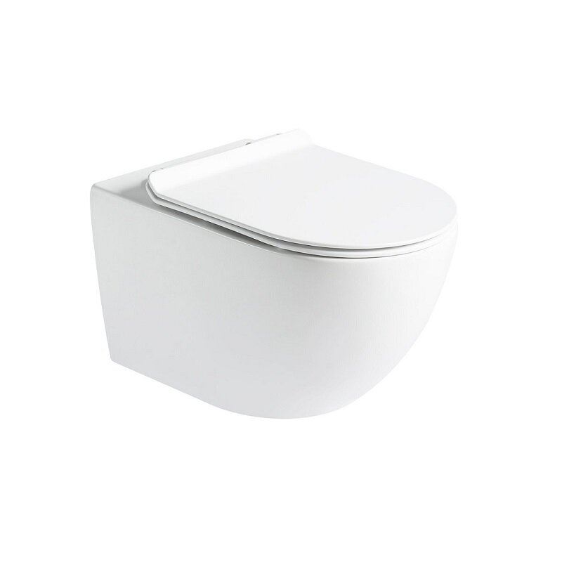 Изображение товара Унитаз подвесной SantiLine SL-5002T-MW белый матовый