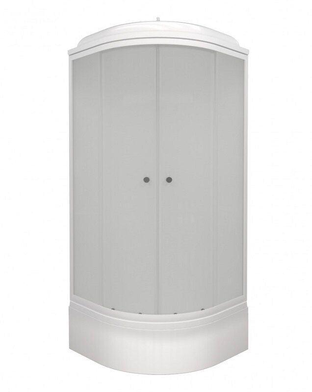 Изображение товара Душевая кабина Triton Стандарт Щ0000063055, 90 x 90 см, поддон средний В, стекло Вельвет, профиль белый