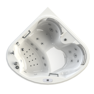 Изображение товара Гидромассажная ванна Радомир Корнелия Gold 170x170 см угловая акриловая белая