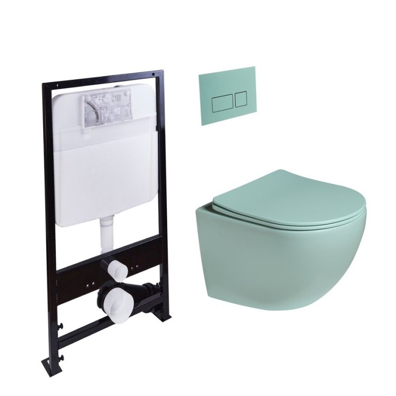 Изображение товара Унитаз SantiLine SL-5005T-LG+SL-01/LG с инсталляцией и торнадо-смывом Изображение товара Унитаз SantiLine SL-5005T-LG+SL-01/LG с инсталляцией и торнадо-смывом