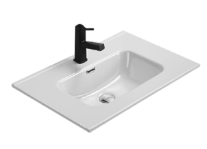 Изображение товара Раковина Gid Integrado 9070s 71156 71 см фаянс белая с переливом