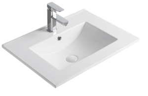 Изображение товара Раковина Gid Integrado 9060e 71101 61 см фаянсовая белая с переливом