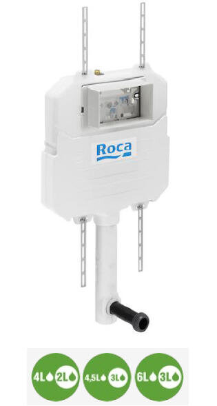 Изображение товара Смывной бачок скрытого монтажа Roca Basic Tank Compact 890080200 белый Изображение товара Смывной бачок скрытого монтажа Roca Basic Tank Compact 890080200 белый