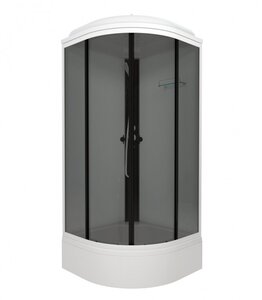 Изображение товара Душевая кабина Triton Грэй-Вайт Щ0000067301, 90 x 90 см, поддон средний В, стекло тонированное, профиль белый