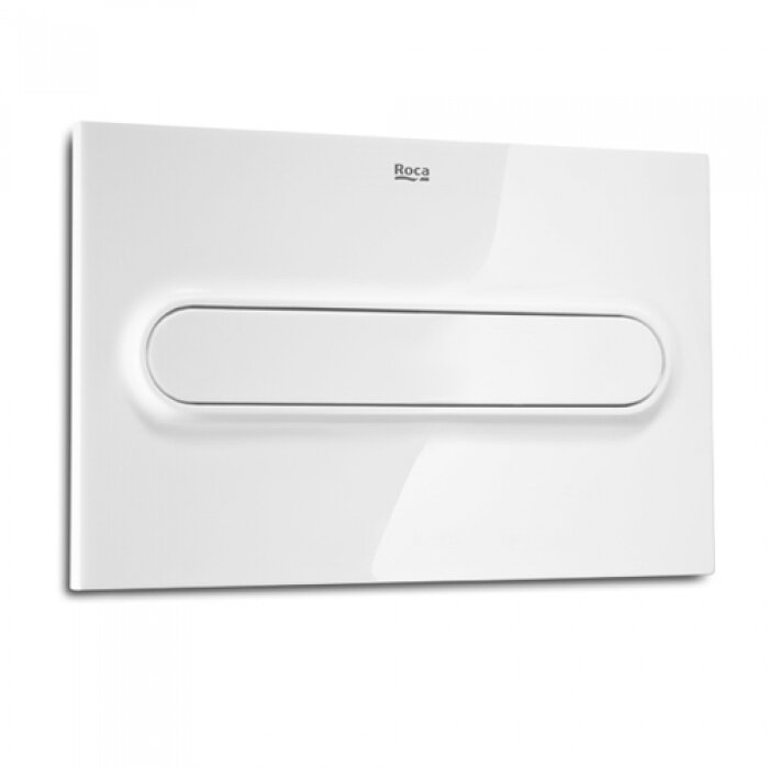 Изображение товара Кнопка смыва Roca PL1 890095100 одинарная белая для унитаза общественного назначения