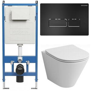 Изображение товара Комплект унитаза с инсталляцией Grossman Pragma 97.4477S.03.210
