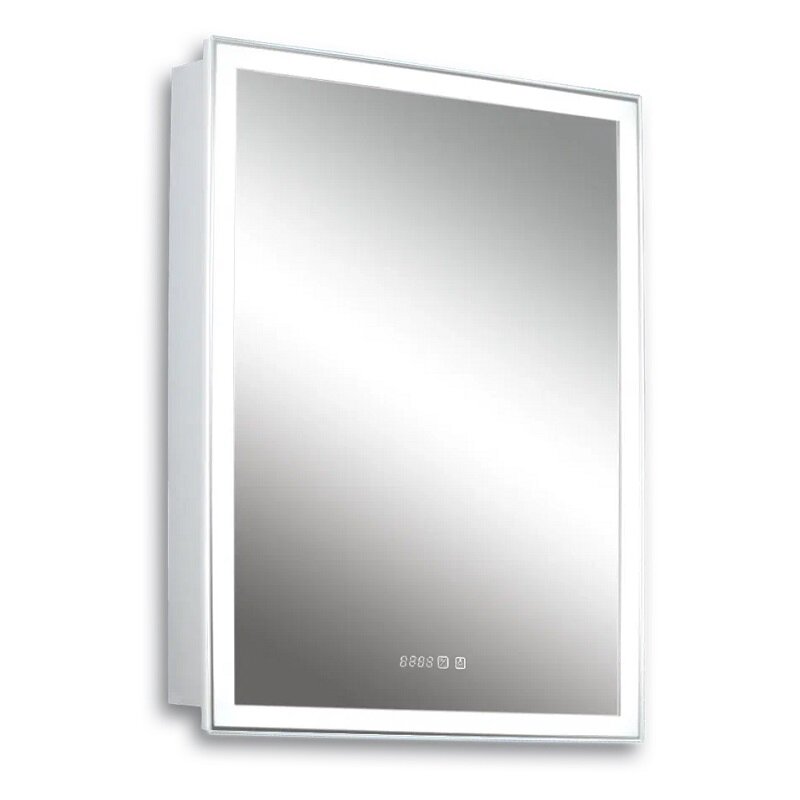 Изображение товара Зеркальный шкаф Silver Mirrors Киото LED-00002356 с LED-подсветкой 50 см Изображение товара Зеркальный шкаф Silver Mirrors Киото LED-00002356 с LED-подсветкой 50 см