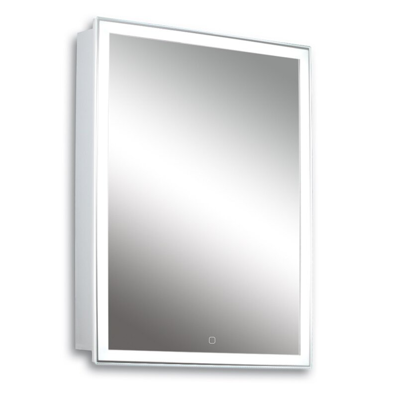 Изображение товара Зеркальный шкаф Silver Mirrors Киото LED-00002357, 50 см, с LED-подсветка, сенсор, цвет белый