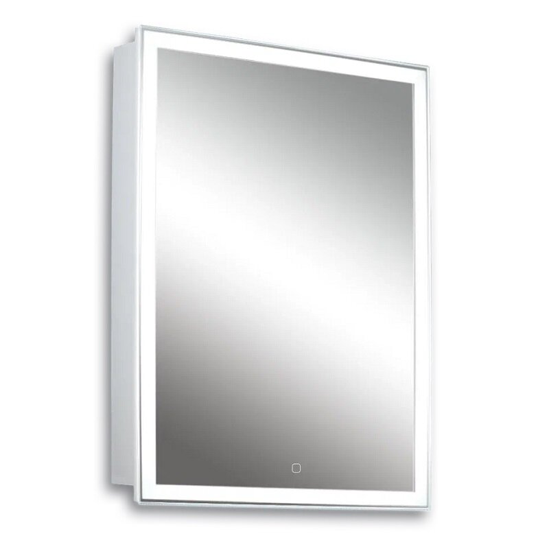 Изображение товара Зеркальный шкаф Silver Mirrors Киото LED-00002359, 60 см, с LED-подсветка, сенсор, цвет белый