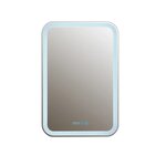 Зеркальный шкаф Silver Mirrors Фиджи LED-00002594/LED-00002363, 60 см, с LED-подсветкой, сенсор, часы, TX-модуль, петли слева/справа, цвет белый - фото 1