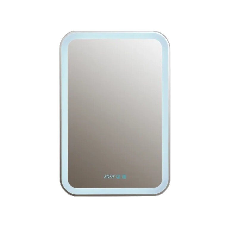 Изображение товара Зеркальный шкаф Silver Mirrors Фиджи LED-00002594/LED-00002363, 60 см, с LED-подсветкой, сенсор, часы, TX-модуль, петли слева/справа, цвет белый