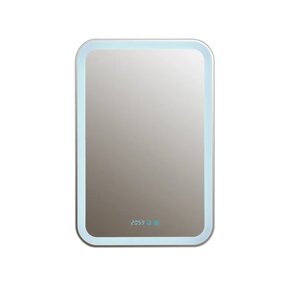 Изображение товара Зеркальный шкаф Silver Mirrors Фиджи LED-00002594/LED-00002363, 60 см, с LED-подсветкой, сенсор, часы, TX-модуль, петли слева/справа, цвет белый