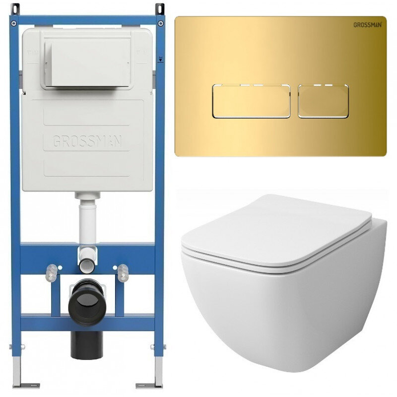 Изображение товара Комплект Grossman Pragma 97.4447S.03.300 с инсталляцией и микролифтом