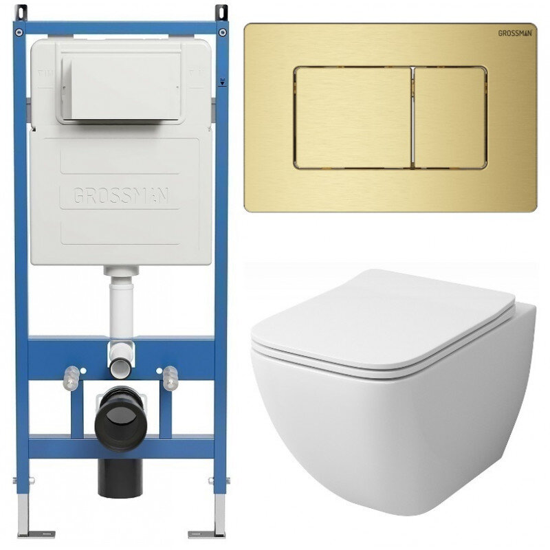 Изображение товара Комплект Grossman Classic 97.4447S.04.32M с унитазом GR-4447S белый