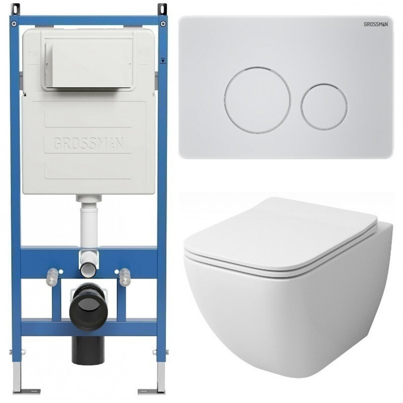 Изображение товара Комплект Grossman Style 97.4447S.05.01M с инсталляцией и микролифтом