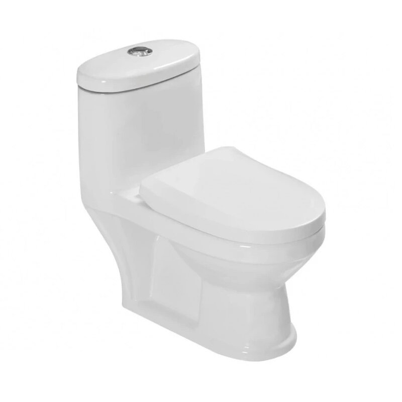 Изображение товара Детский унитаз-моноблок SantiLine SL-5015W безободковый со смывом водоворот