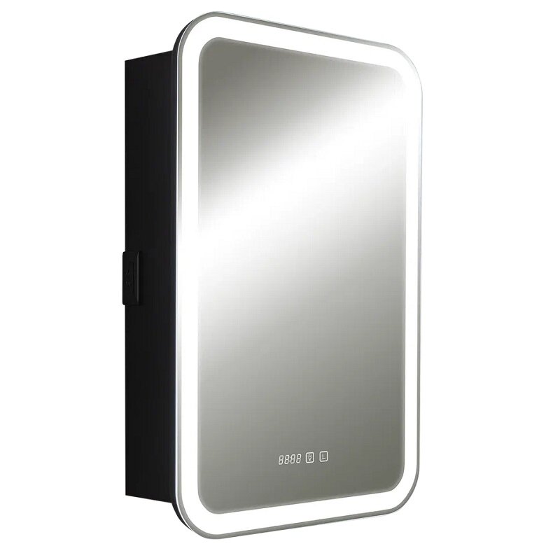 Изображение товара Зеркальный шкаф Silver Mirrors Фиджи LED-00002728/LED-00002726 с подсветкой и часами Изображение товара Зеркальный шкаф Silver Mirrors Фиджи LED-00002728/LED-00002726 с подсветкой и часами