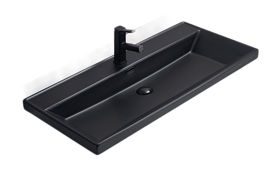 Изображение товара Раковина Gid Integrado Bm5510s 72204, 101 см, фаянс, черная матовая 