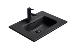 Изображение товара Раковина Gid Integrado Bm9060s 72208, 61 см, фаянс, черная матовая 