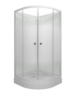 Изображение товара Душевая кабина Triton Лайт Щ0000070695, 90 x 90 см, поддон низкий А, стекло Градиент, профиль белый