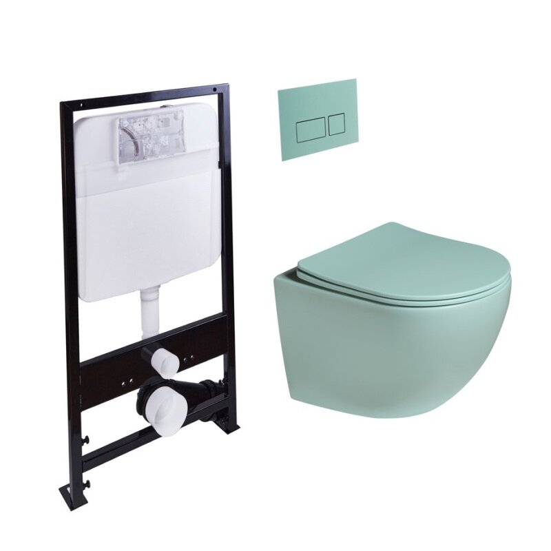 Изображение товара Унитаз безободковый SantiLine SL-5103+SL-01/LG с микролифтом