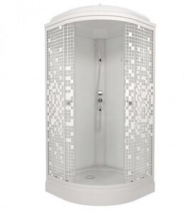 Изображение товара Душевая кабина Triton Стандарт Мозаика 100x100 см с крышей