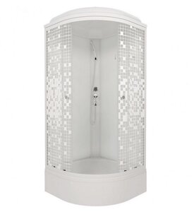 Изображение товара Душевая кабина Triton Стандарт Мозаика 100x100 с крышей и стеклом 4 мм