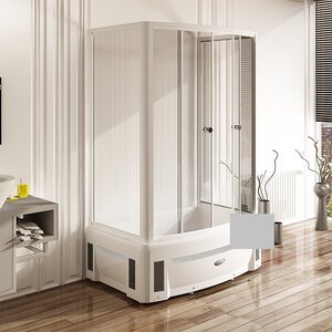 Изображение товара Душевой уголок Радомир Диана 139x95 см с матовым стеклом и хромовым профилем