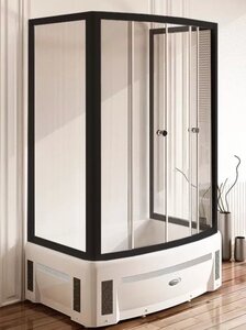 Изображение товара Душевой уголок Радомир Диана 1-09-6-0-0-0141, 139 x 95 см, стекло матовое, профиль черный